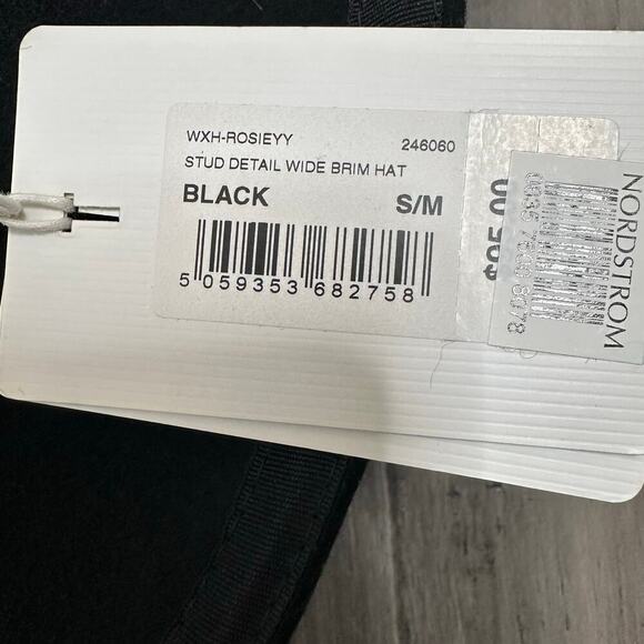 NWT Ted Baker Rosieyy Stud Detail Wide Brim Hat Wool Women's Size S/M - Picture 4 of 5